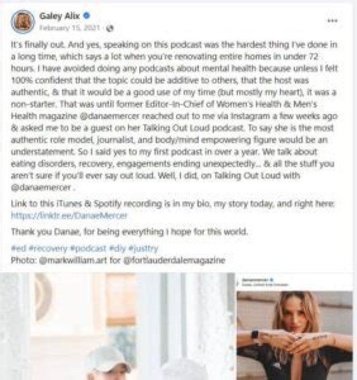 Galey Alix Shares her Health Issue and Heart Breaking Split from former Fiance.